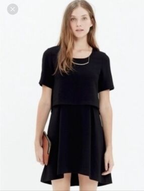 Women's Forever 21 Overlay Black dress -  size small Like New